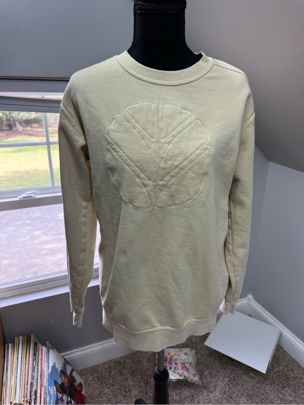 Comfort colors butter yellow sweatshirt